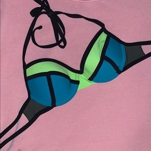 Blue and green swimsuit!